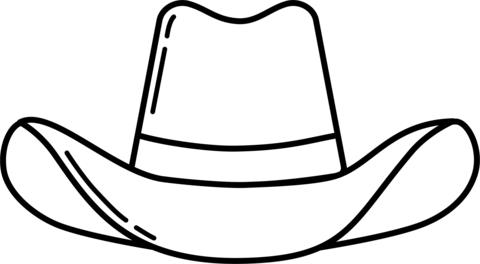 Cowboy Hat Coloring Page